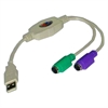 Cable USB to 2 PS/2