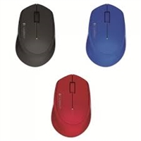 Logitech M280 Wireless Mouse - Black/ Red/ Blue