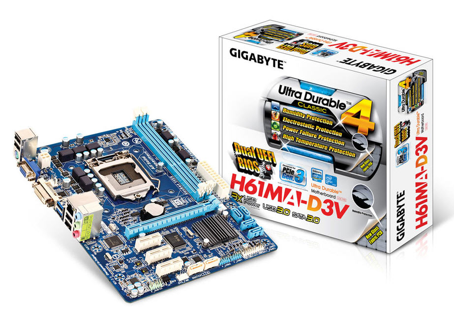 GIGABYTE - Intel H61  (GA-H61MA-D3V)